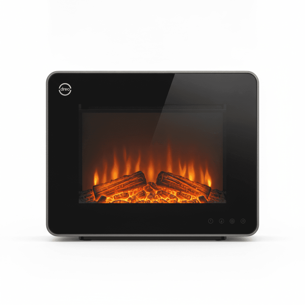 Cheminée électrique décorative Dreo effet flamme 2000 W