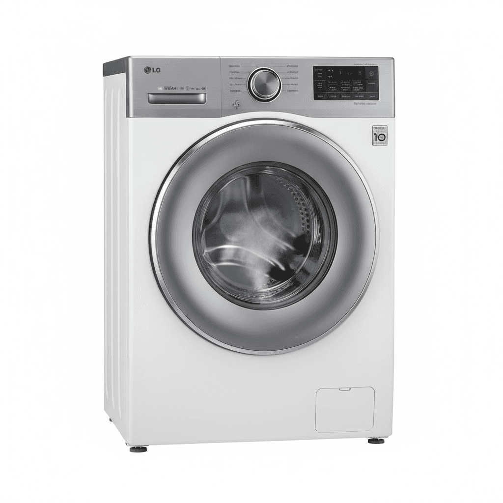 Lave-linge hublot LG 9 kg programme vapeur